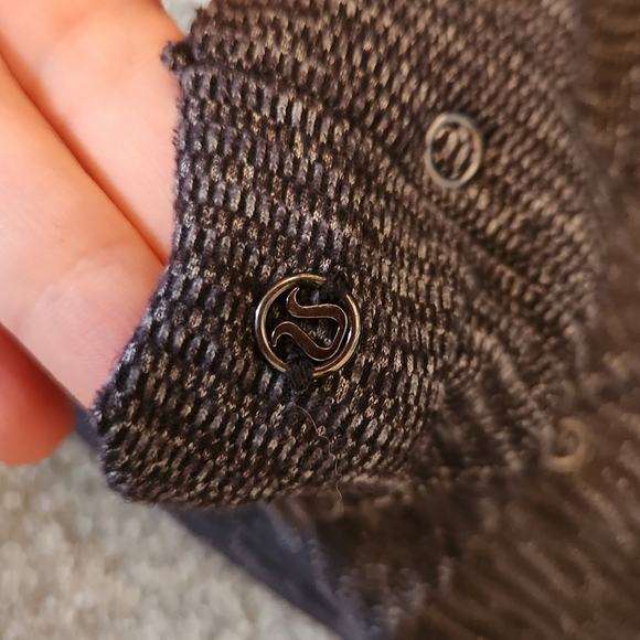 Lululemon Vinyasa Scarf Reversible Mini Check Pique Black Pique - Picture 2 of 3